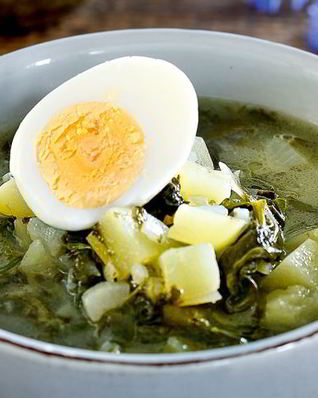 Щавелевые щи без мяса