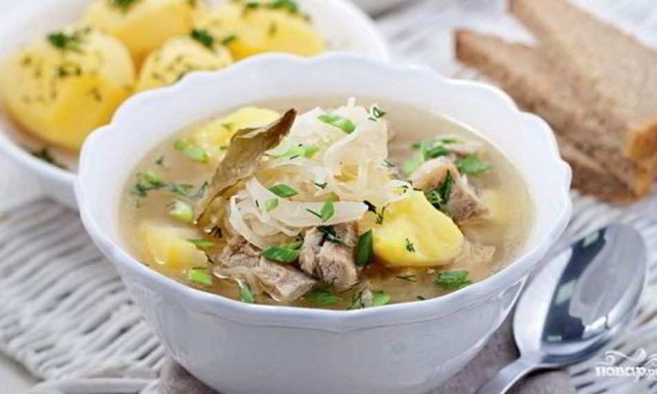 Рецепт щей из кислой капусты со свининой