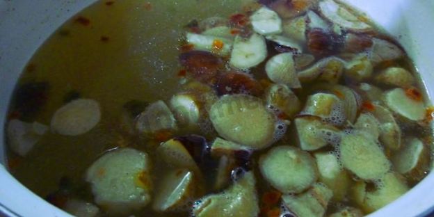 щи из кислой квашеной капусты с грибами