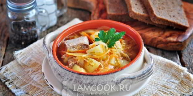 щи из квашеной капусты с говядиной