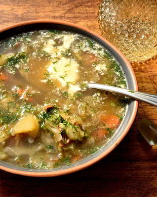 Щи из маринованной капусты