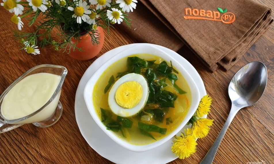 Рецепт щей из одуванчиков