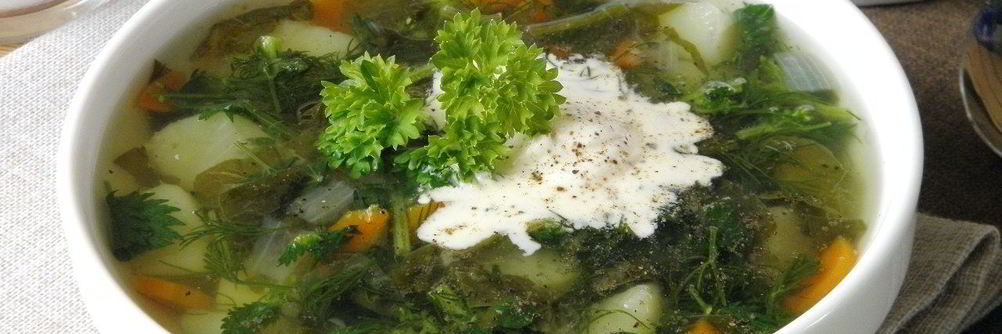 Щи из щавеля и крапивы