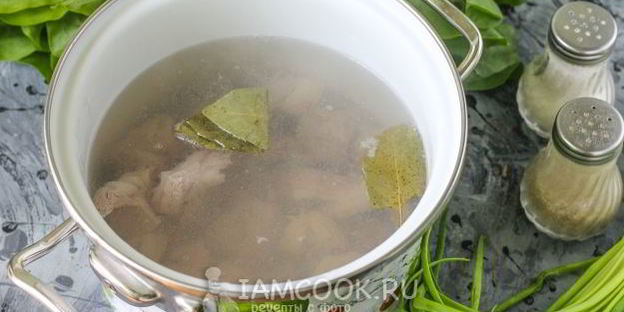 щи из щавеля на мясном бульоне