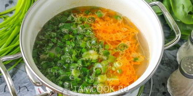 щи из щавеля на мясном бульоне