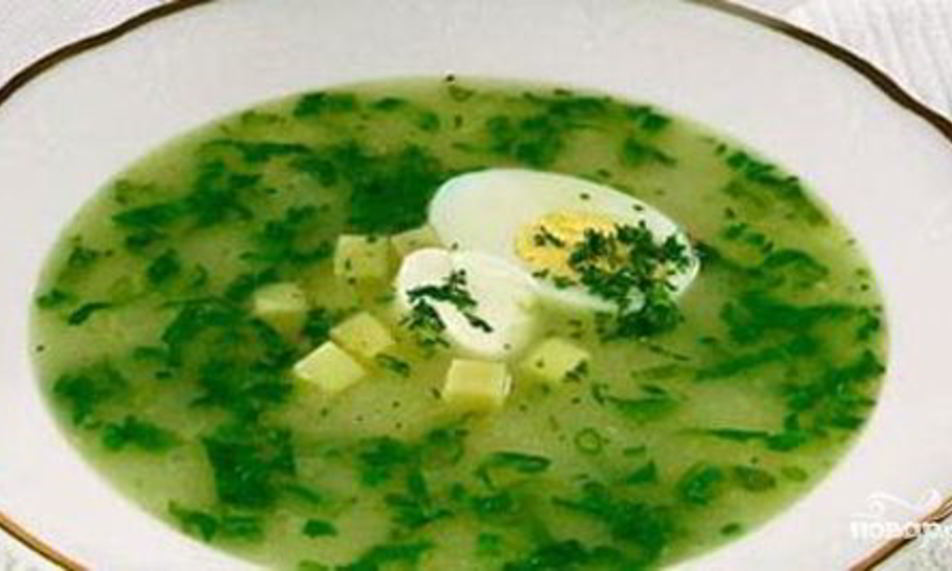 Рецепт щей из щавеля с яйцом