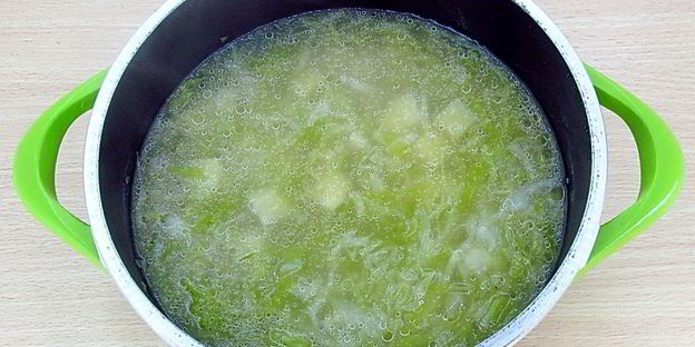 щи из свежей капусты с плавленым сыром