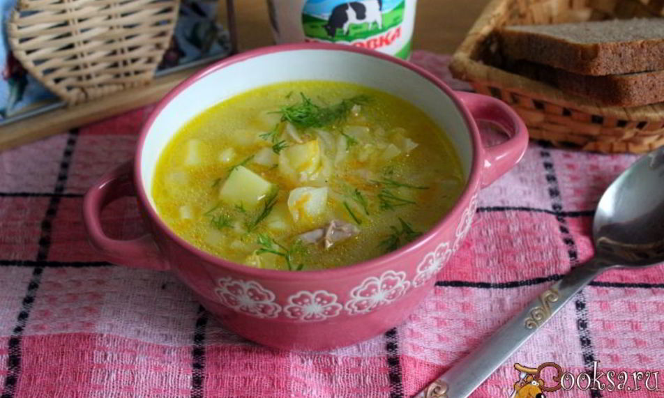 Рецепт щей из свежей капусты с пшеничной крупой