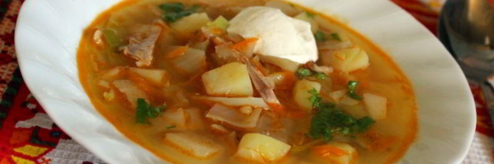 Щи из свежей капусты с репой