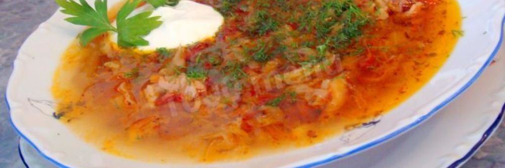 Щи из свежей капусты в горшочке