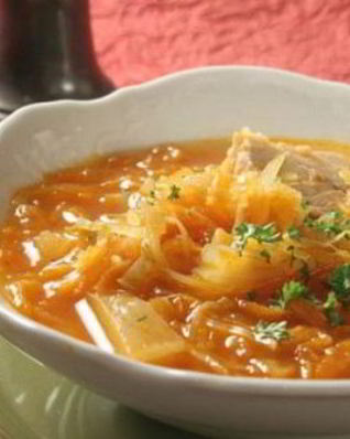 Щи польские из квашеной капусты