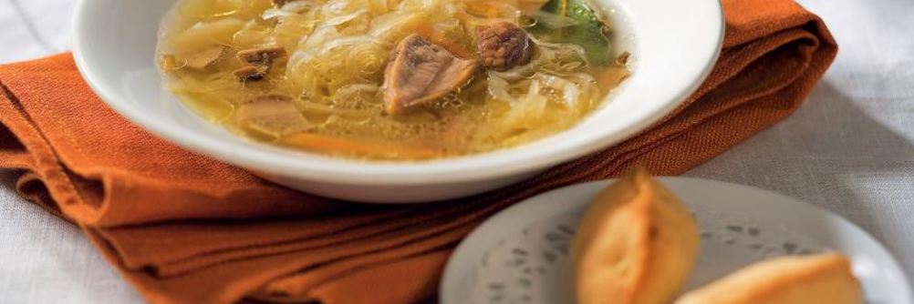 Щи постные с грибами