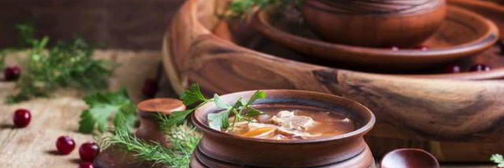 Щи с брусникой