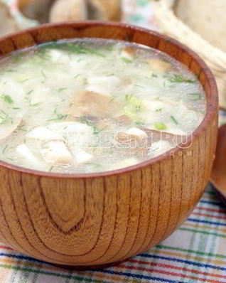 Щи с грибами