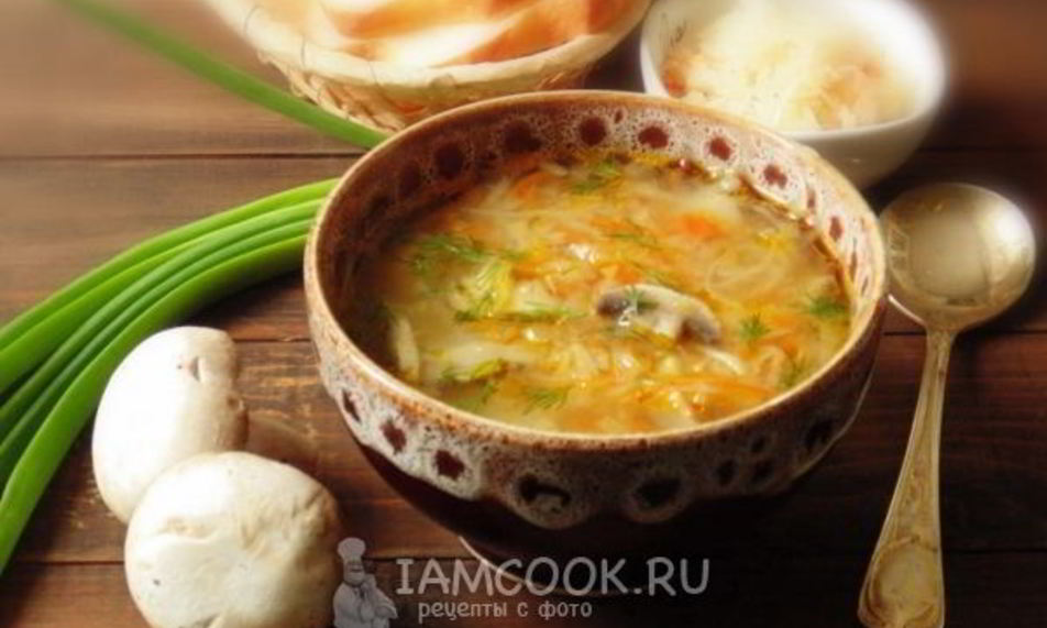 Рецепт щей с квашеной капустой и грибами