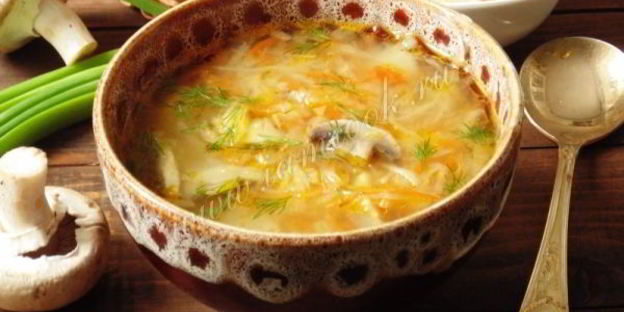 щи с квашеной капустой и грибами