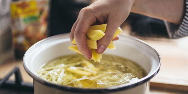 щи с опятами