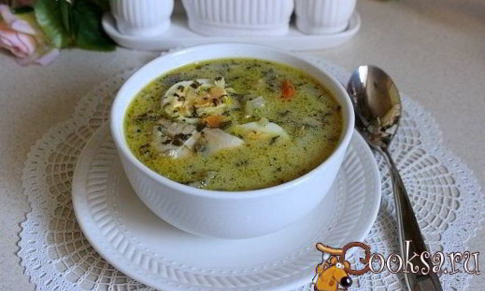 Рецепт щей со шпинатом и шампиньонами