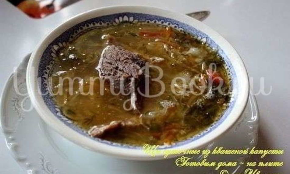 Рецепт щей суточных из квашенной капусты