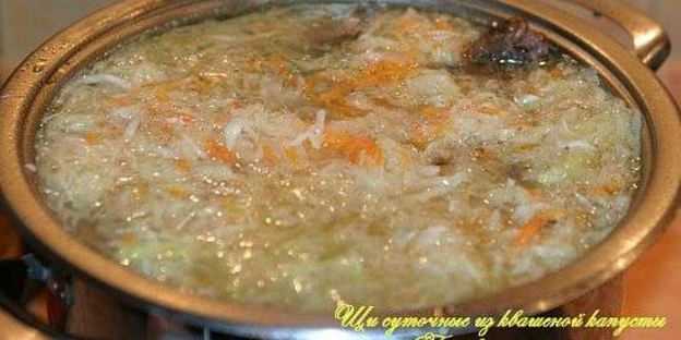 щи суточные из квашенной капусты