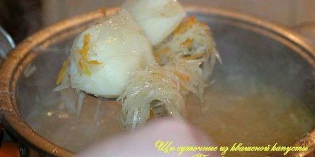 щи суточные из квашенной капусты