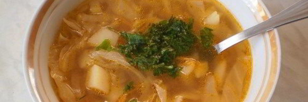 Вегетарианские щи в мультиварке