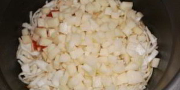 вегетарианские щи в мультиварке