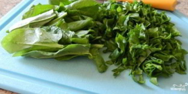 зеленые щи из шпината