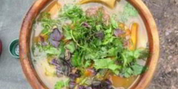 шурпа из баранины на костре