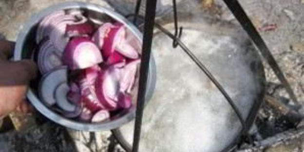 шурпа из баранины на костре