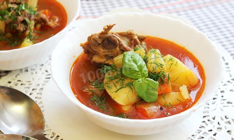 Рецепт шурпы из баранины по-узбекски