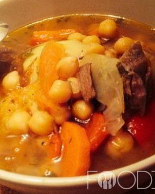 Шурпа из баранины в казане