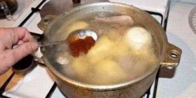 шурпа из курицы с зеленью