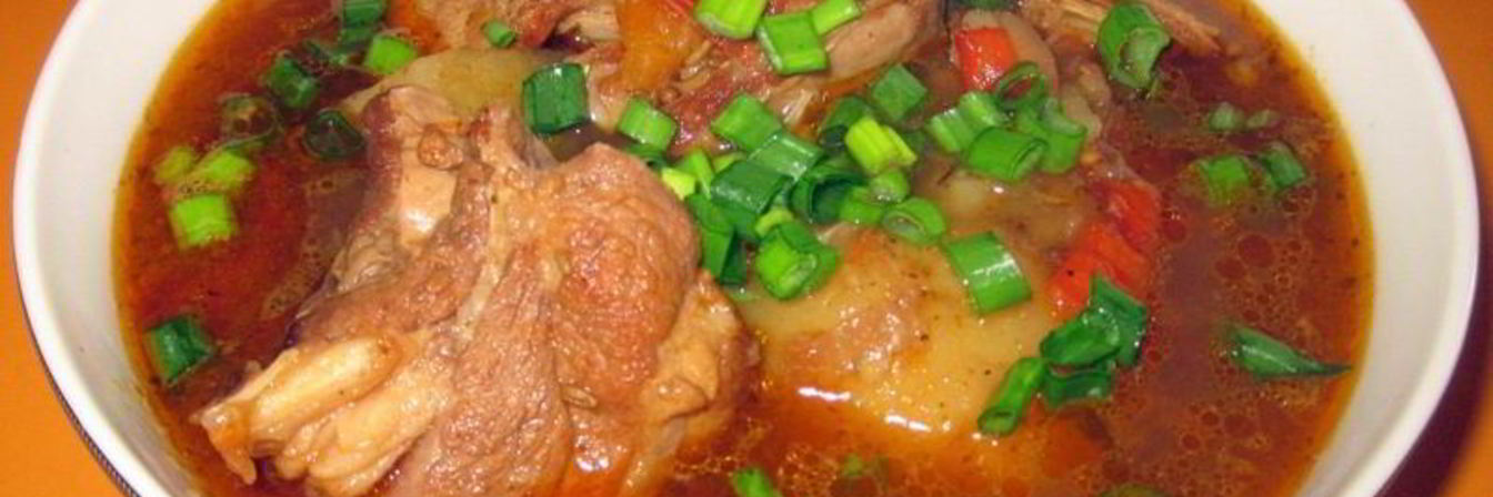 Шурпа из свиных ребрышек