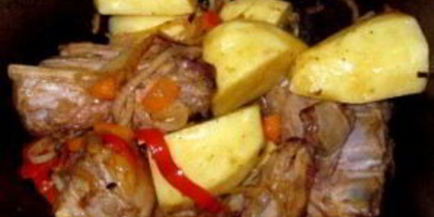 шурпа из свиных ребрышек