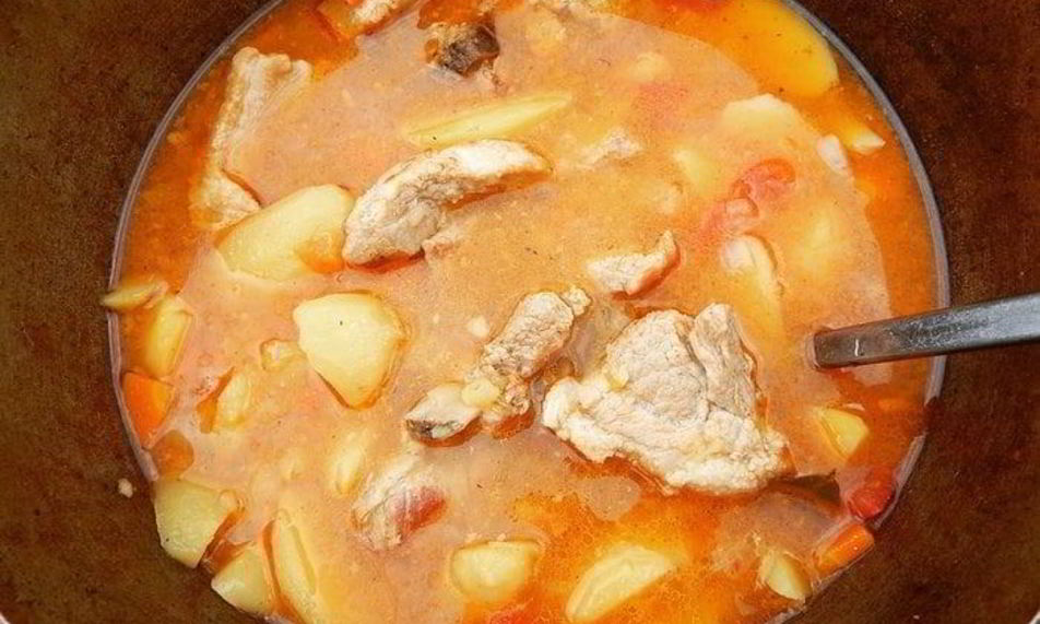 Рецепт шурпы на костре