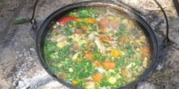 шурпа с баклажанами