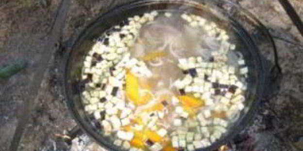 шурпа с баклажанами