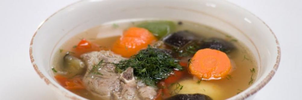 Шурпа с баклажаном