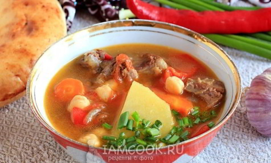 Рецепт жареной шурпы по-узбекски