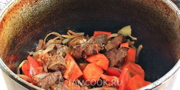 жареная шурпа по-узбекски