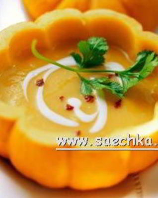 Сладкий суп из тыквы