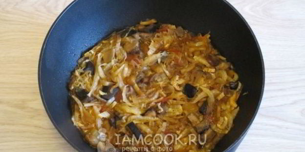 грибная солянка с капустой