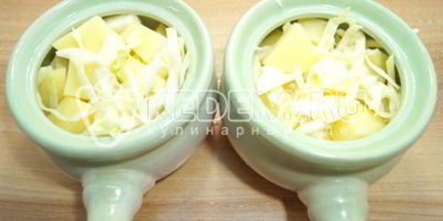 грибная солянка в горшочке