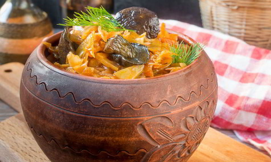 Рецепт капустной солянки с грибами