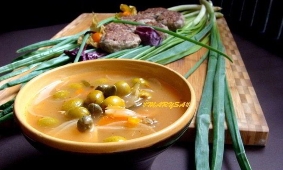 Рецепт легкой рыбной солянки