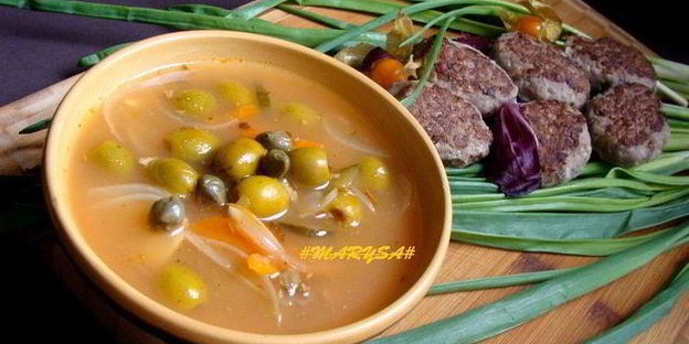 легкая рыбная солянка