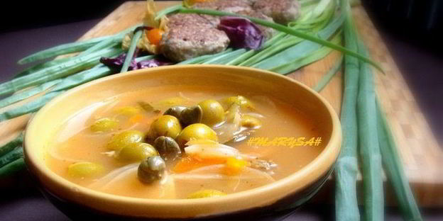 легкая рыбная солянка