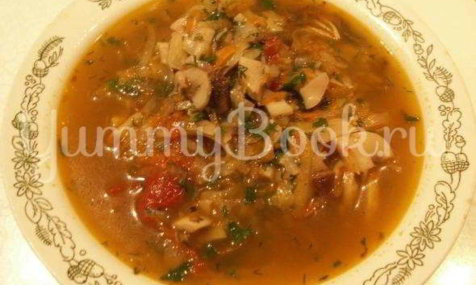 Рецепт постной грибной солянки