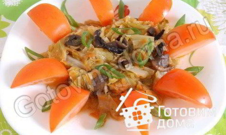 Рецепт солянки из капусты с шампиньонами